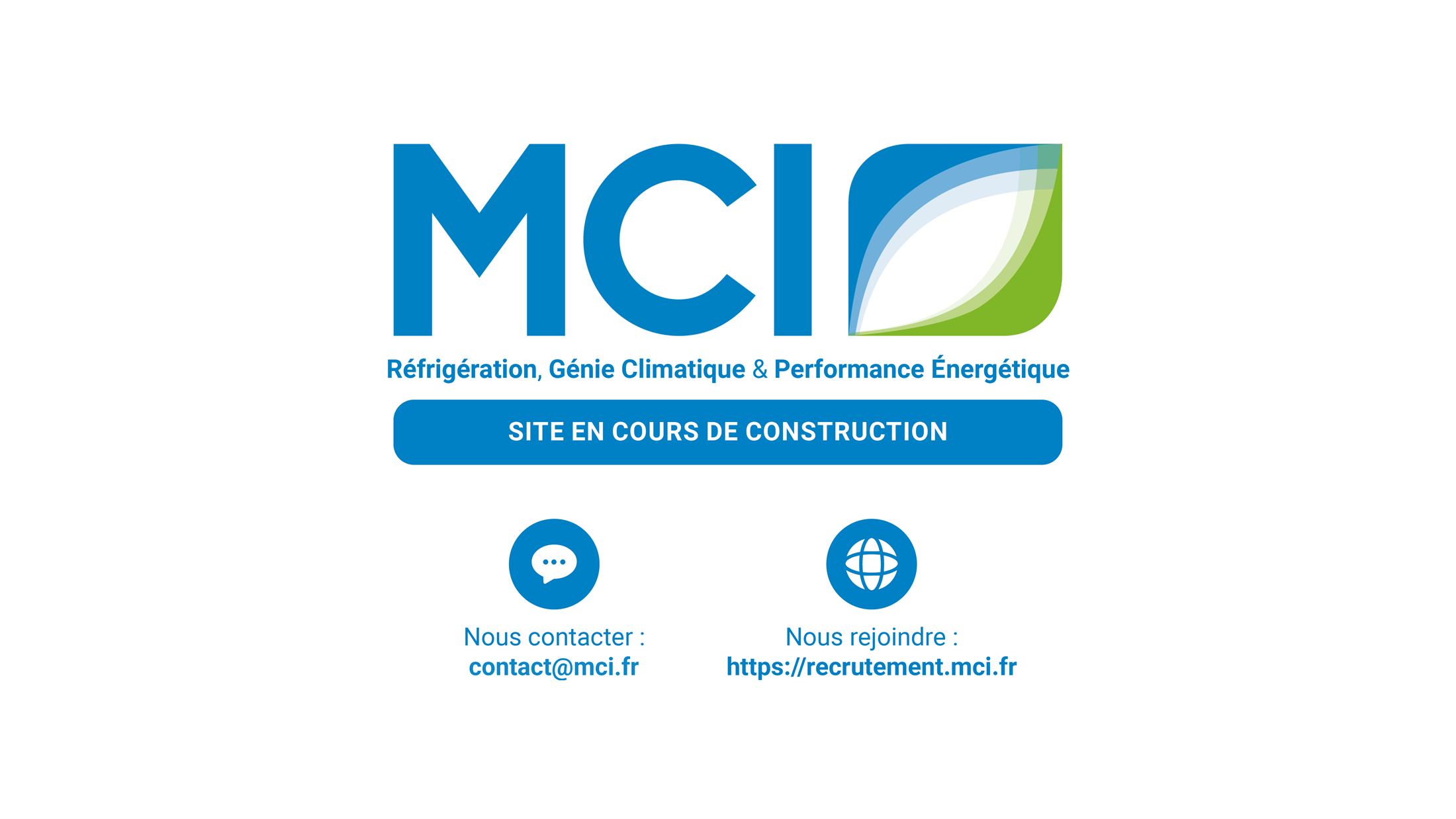 MCI — Réfrigération, Génie Climatique & Performance Énergétique — Site en cours de construction